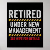 Retired Husband - Retirement Party - Funny Retirem ポスター (正面)