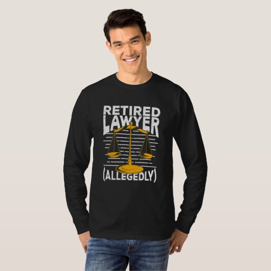 Retired Lawyer Allegedly Tシャツ (正面フル)