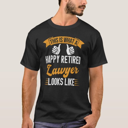Retired Lawyer Retirement Vintage Tシャツ (正面)