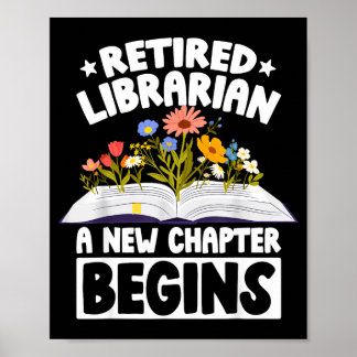Retired librarian new chapter begins retirement ポスター