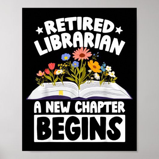 Retired librarian new chapter begins retirement ポスター (正面)
