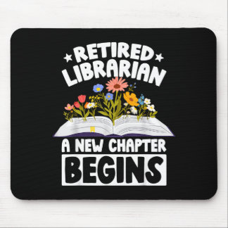Retired librarian new chapter begins retirement マウスパッド