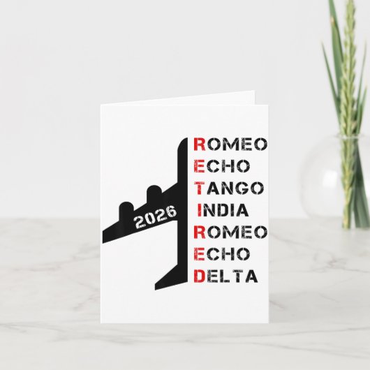 Retired Lot 2026 Phonetic Alphabet Retirement Gift カード (正面)