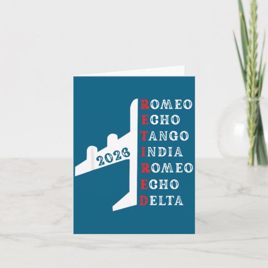 Retired Lot 2026 Phonetic Alphabet Retirement Gift カード (正面)