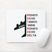 Retired Lot 2026 Phonetic Alphabet Retirement Gift マウスパッド (マウス)