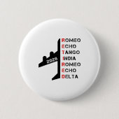 Retired Lot 2026 Phonetic Alphabet Retirement Gift 缶バッジ (正面)