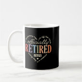Retired Ly 2025 Humor Funny Retirement Humor  コーヒーマグカップ (左)