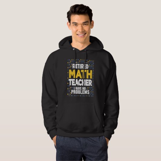 Retired Math Teacher I Have No Problems Math Love パーカ (正面フル)