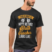 Retired Math Teacher Retirement Vintage Tシャツ (正面)