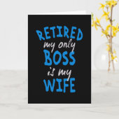 Retired my only boss is my wife カード (黄色い花)