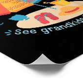 Retired New Management See Grandkids Funny Quote R ポスター (角)