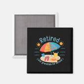 Retired New Management See Grandkids Funny Quote R マグネット (正面/裏面)