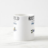 Retired Not Expired Scuba Diving コーヒーマグカップ (中央)