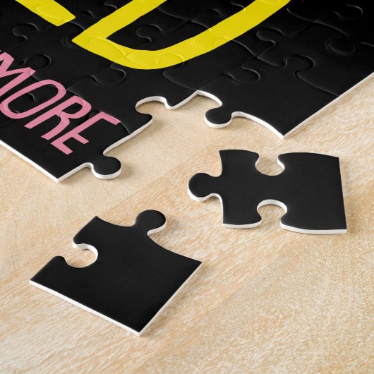 Retired Not My Problem Anymore Grandma Flamingo ジグソーパズル (側面)