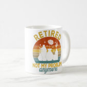 Retired Not My Problem Anymore Retirement Plan Pot コーヒーマグカップ (正面右)