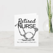 Retired Nurse Funny Nursing Retirement  カード (正面)