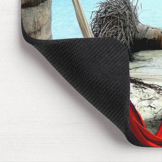 Retired Nurse, Hammock under the Palm Trees マウスパッド (コーナー)
