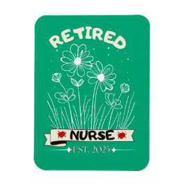 Retired Nurse RN EST. 2025 Nursing Retirement  マグネット