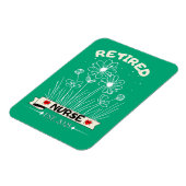 Retired Nurse RN EST. 2025 Nursing Retirement  マグネット (左側)