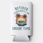 Retired Permanently On Cruise Time Retro スリム缶クーラー (裏面)