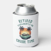 Retired Permanently On Cruise Time Retro 缶クーラー (缶正面)