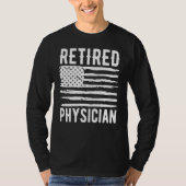 Retired Physician Assistant Profession American Fl Tシャツ (正面)