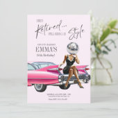 Retired Pink Cadillac Custom Invite 招待状 (スタンド正面)