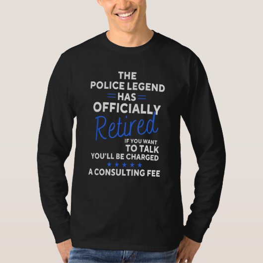 Retired Police Officer Law Enforcement Retirement Tシャツ (正面)
