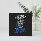 Retired Police Officer Retirement Policeman Gift 招待状 (スタンド正面)