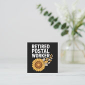 Retired Postal Worker スクエア名刺 (スタンド正面)