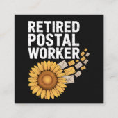 Retired Postal Worker スクエア名刺 (正面)
