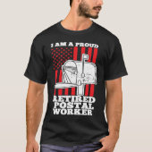 Retired Postal Worker Love Mailman Retirement DA1 Tシャツ (正面)