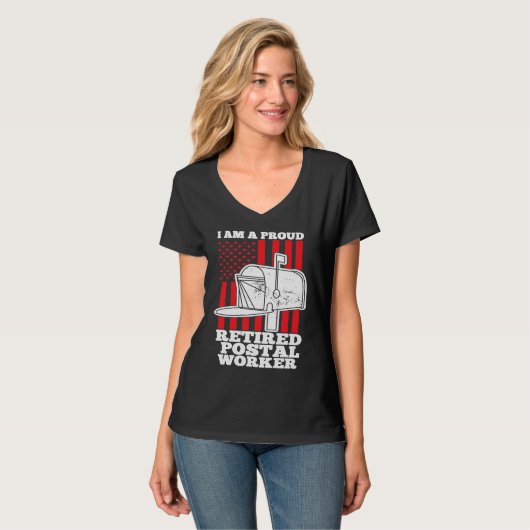 Retired Postal Worker Love Mailman Retirement DA1 Tシャツ (正面フル)