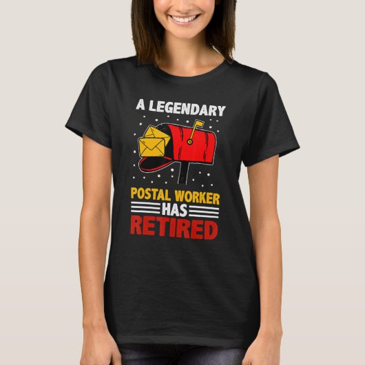 Retired Postal Worker Mailman & Mail Carrier Retir Tシャツ (正面)