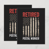 Retired Postal Worker Retirement シーズンカード (正面/裏面)