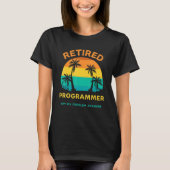 Retired Programmer Not My Problem Anymore Retro Re Tシャツ (正面)