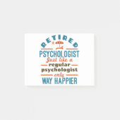 Retired Psychologist Therapist Retirement Happier ポストイット (正面)