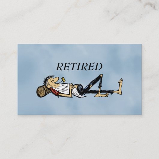 Retired Rip Van Winkle image fun コーリングカード (正面)