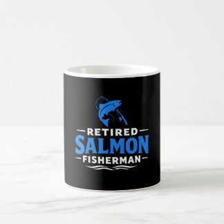 Retired Salmon Fisherman Fishing Humor コーヒーマグカップ