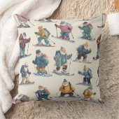 Retired Santa Claus North Pole Ski Club クッション (ブランケット)