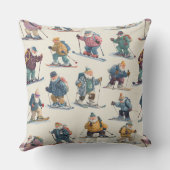 Retired Santa Claus North Pole Ski Club クッション (裏面)