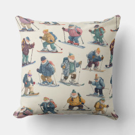 Retired Santa Claus North Pole Ski Club クッション