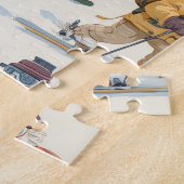 Retired Santa Claus North Pole Ski Club ジグソーパズル (側面)