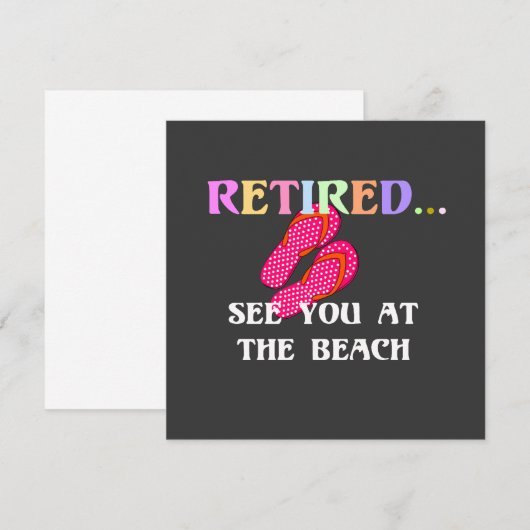 Retired...See You at the Beach (正面/裏面)