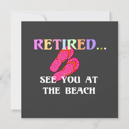 Retired...See You at the Beach (正面)