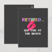 Retired...See You at the Beach, ポストカード (正面/裏面)