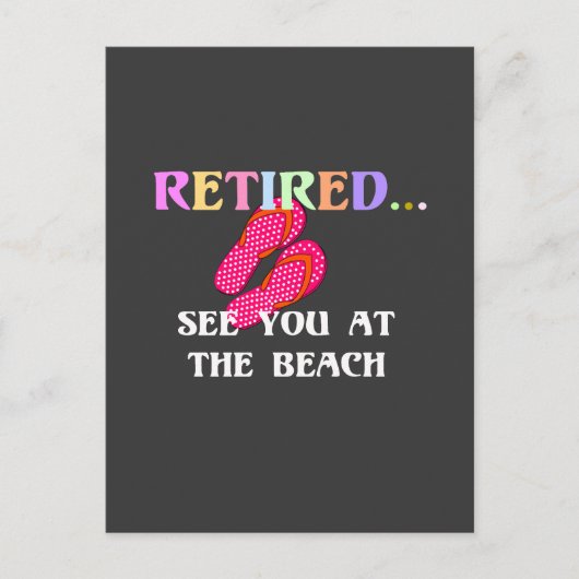 Retired...See You at the Beach, ポストカード (正面)