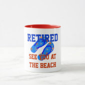 Retired - See You at the Beach マグカップ (中央)