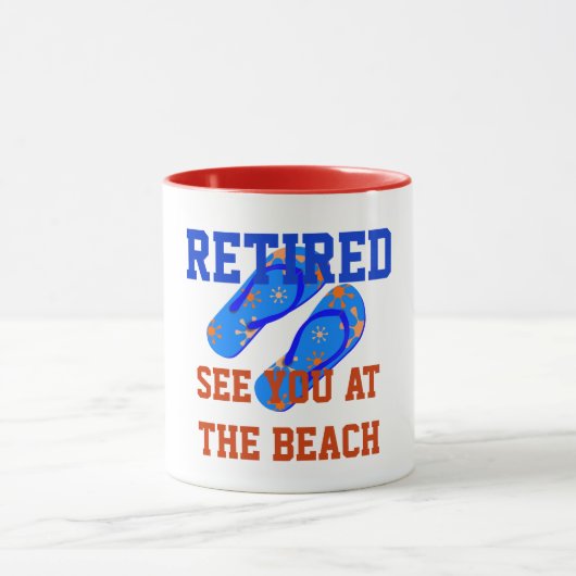 Retired - See You at the Beach マグカップ (中央)