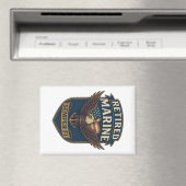 Retired Semper Fi Marine over eagle & flag マグネット (インサイチュ (食洗機))